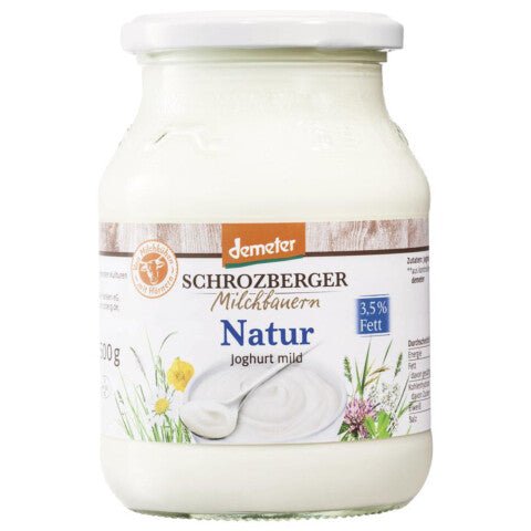 Jogurt ve skle Natur 3,5% BIO Demeter SCHROZBERGER