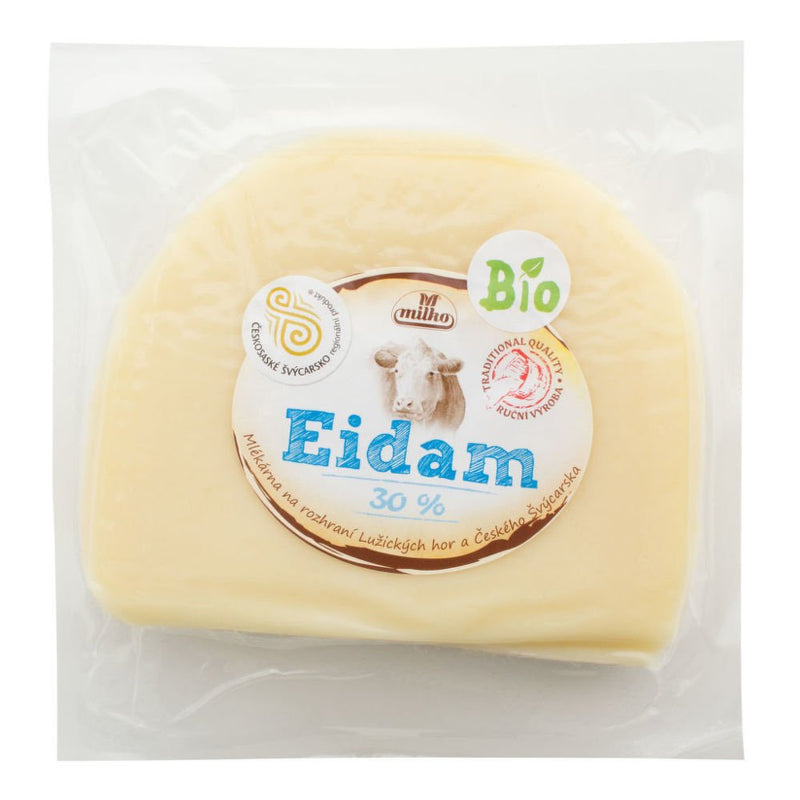 Sýr Eidam 30% Mandava polotvrdý, blok 200 g BIO POLABSKÉ MLÉKÁRNY