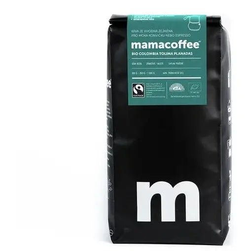 Colombia Tolima Planadas zrno 1000 g BIO Mamacoffee