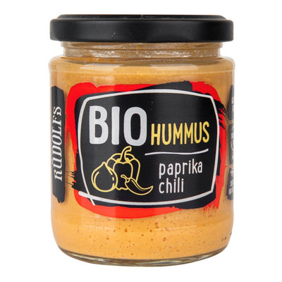 Hummus- cizrnová pomazánka s paprikou a chilli 230 g BIO Rudolfs