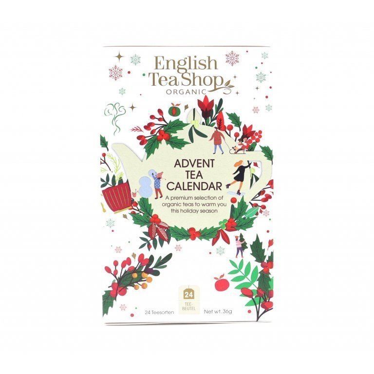 Čajový adventní kalendá Bílý 37,5 g (25 sáčků) BIO ENGLISH TEA SHOP
