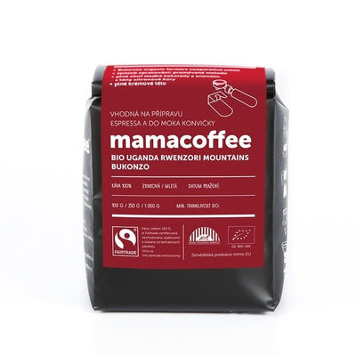 Uganda Rwenzori Mountains Bukonzo BIO zrno mamacoffee