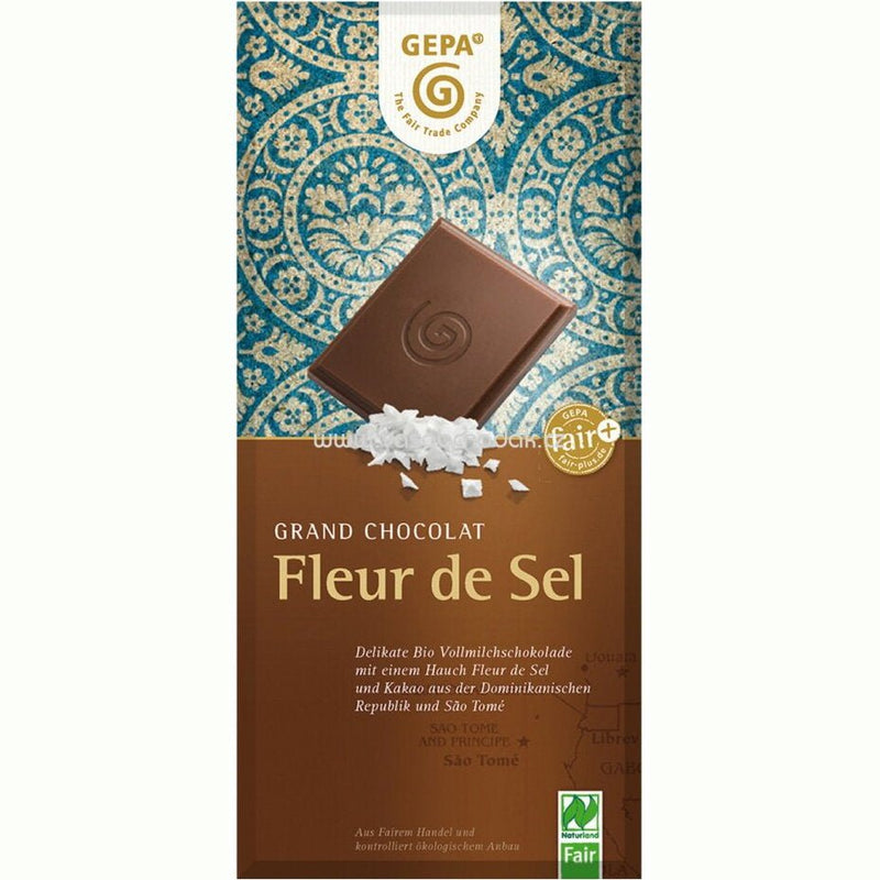 Mléčná čokoláda Fleur de Sel 100 g BIO GEPA