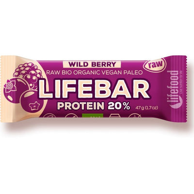 Proteinová tyčinka Wild Berry BIO LIfebar 47g LIFEFOOD