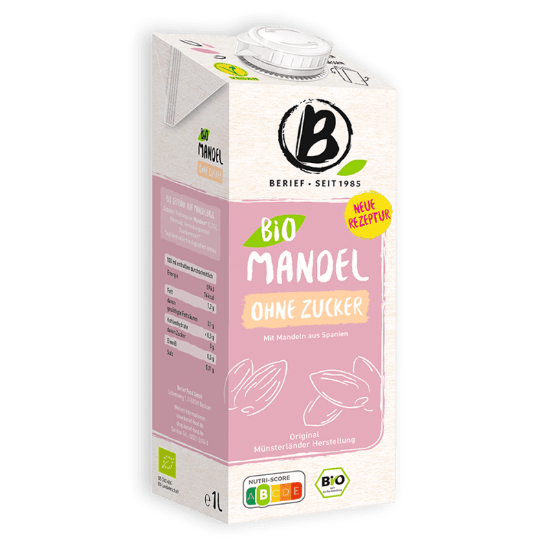 Mandlový nápoj bez cukru 1l BIO BERIEF