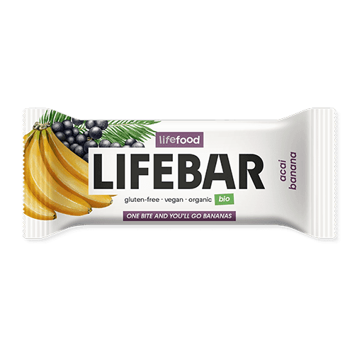 Lifebar Plus tyčinka Acai Banana Raw BIO 40g