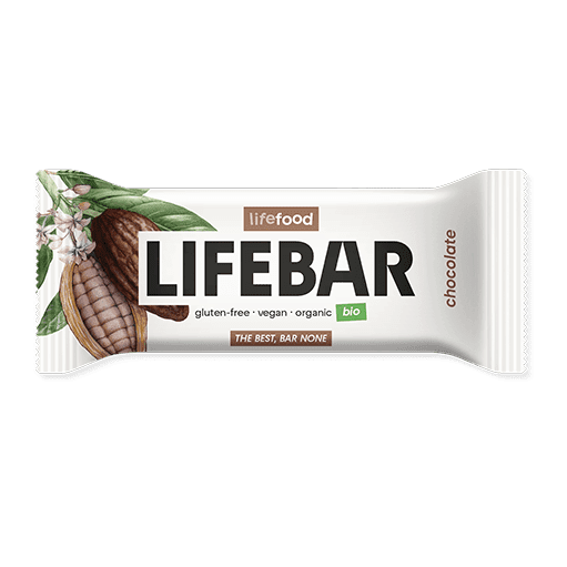 Tyčinka čokoládová RAW BIO Lifebar 40 g LIFEFOOD