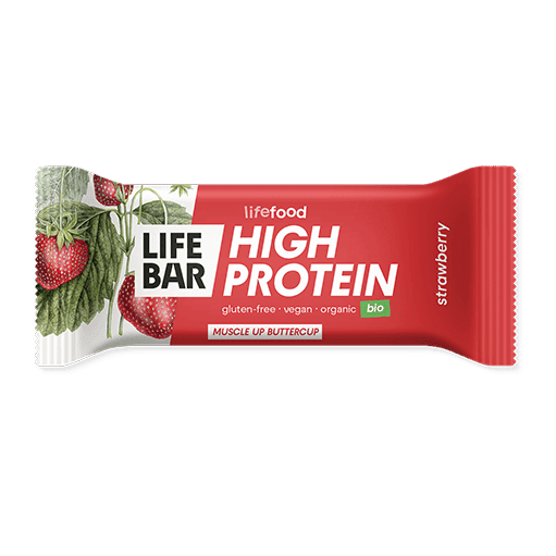 Proteinová tyčinka Jahodová BIO Lifebar 40g LIFEFOOD