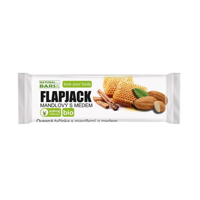 Flapjack mandlový s medem 40 g BIO NATURAL BARS