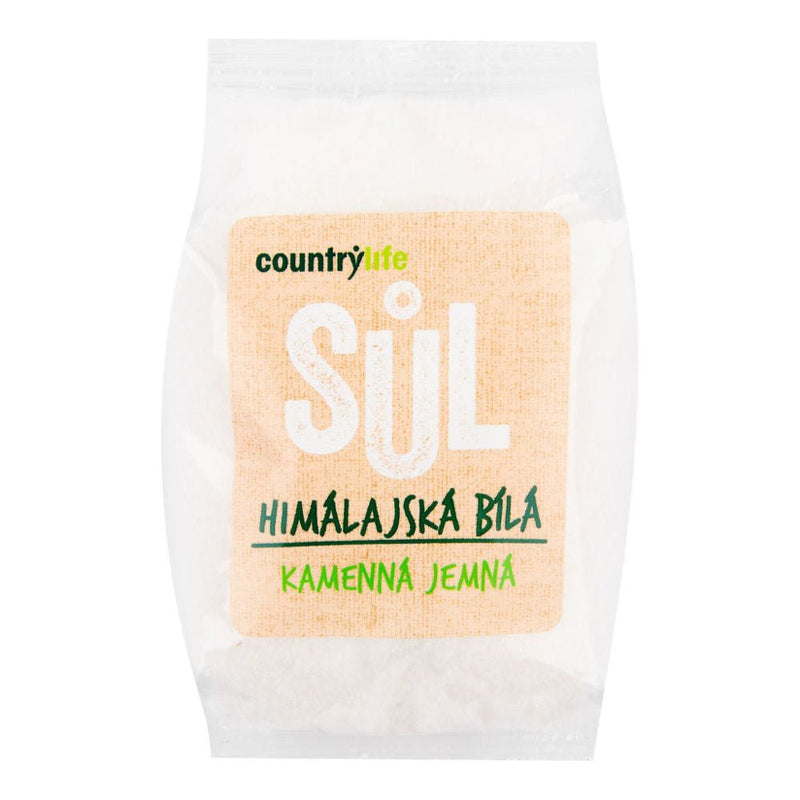 Himálajská bílá sůl jemná kamenná 500 g Countrylife