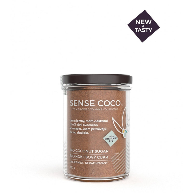 Kokosový cukr nerafinovaný 250g BIO Sense Coco