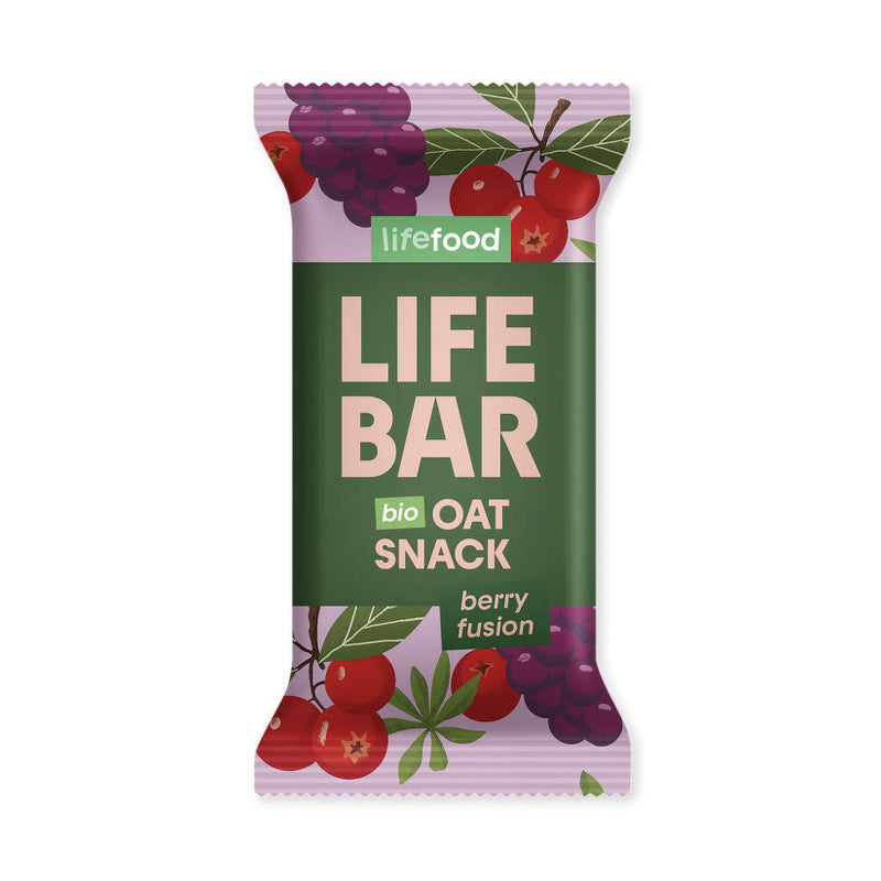 Tyčinka Lifebar Oat snack ovocný 40 g BIO LIFEFOOD