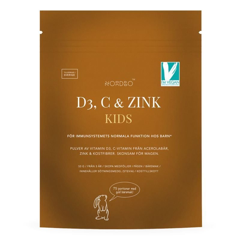 Vitamin D3, C & Zink Kids 75 g NORDBO