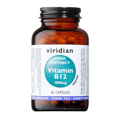 High Potency Vitamin B12 60 kapslí VIRIDIAN