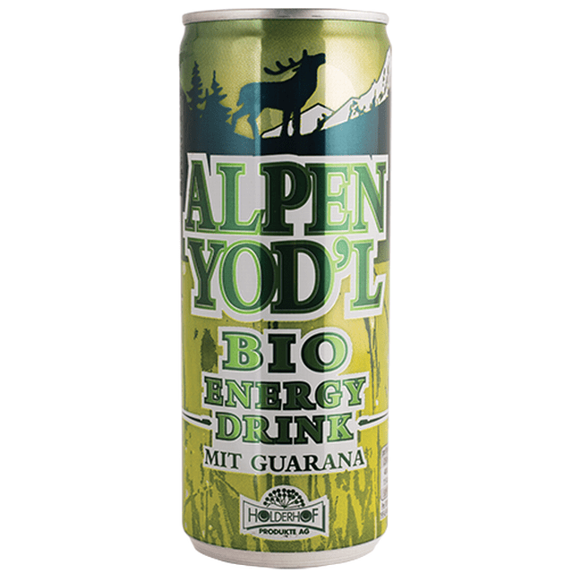 Energetický nápoj s guaranou a kofeinem 250 ml BIO Alpen Yod&