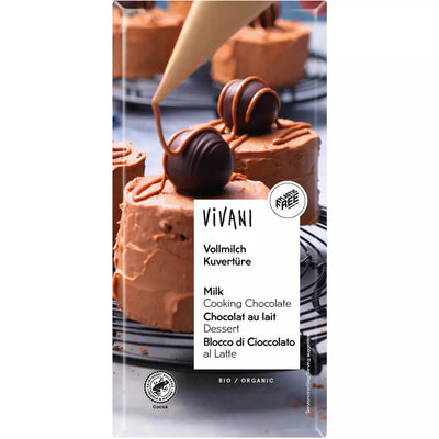 Mléčná čokoláda na vaření 200 g BIO Vivani