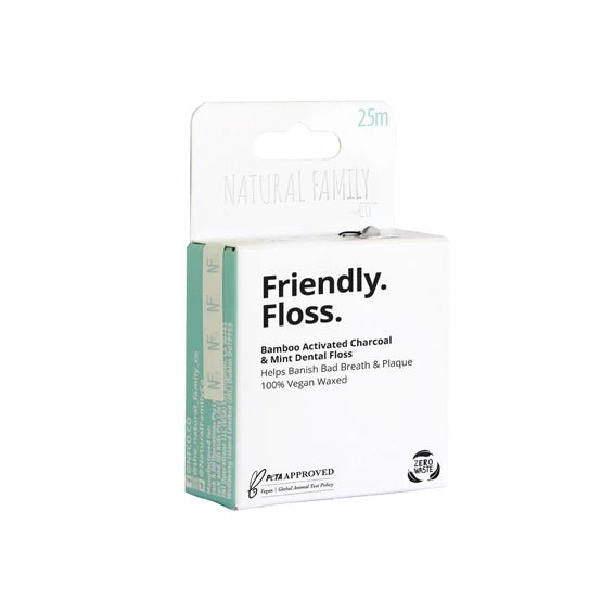 Friendly Floss Zubní nit s aktivním uhlím 25m NFco