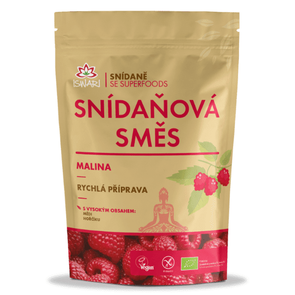 Snídaňová směs malina 300g BIO Iswari