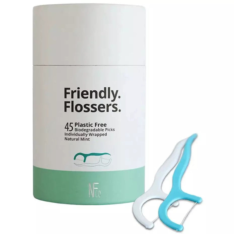 Friendly Flossers zubní niť bez plastů 45 ks NFco