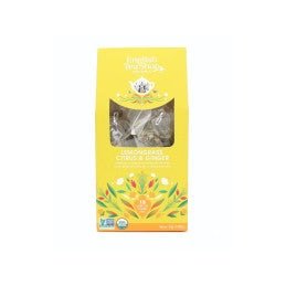 Bylinný čaj Citrónová tráva, zázvor a citrusy 15 pyramidek 30 g BIO ENGLISH TEA SHOP