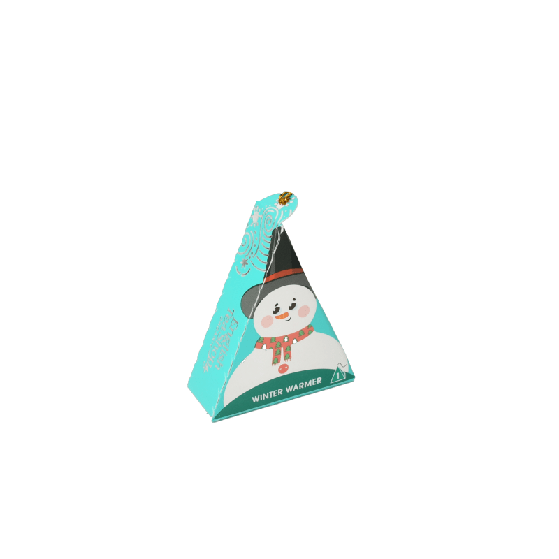 Figurka Sněhulák, vánoční pyramidka sypaného čaje, BIO English Tea Shop
