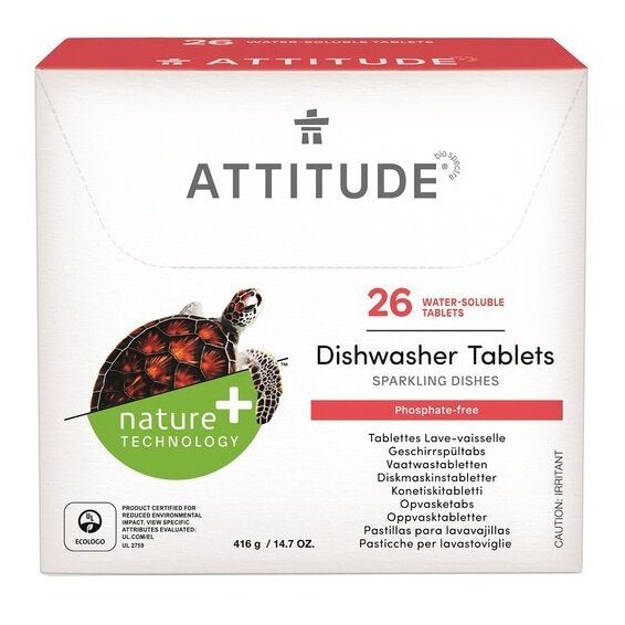 Tablety do myčky bez fosfátů 26 dávek 416g ATTITUDE