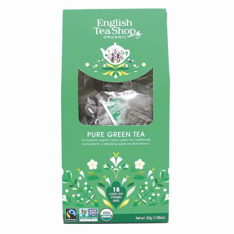 Čistý zelený čaj 40g 20ks BIO English Tea Shop