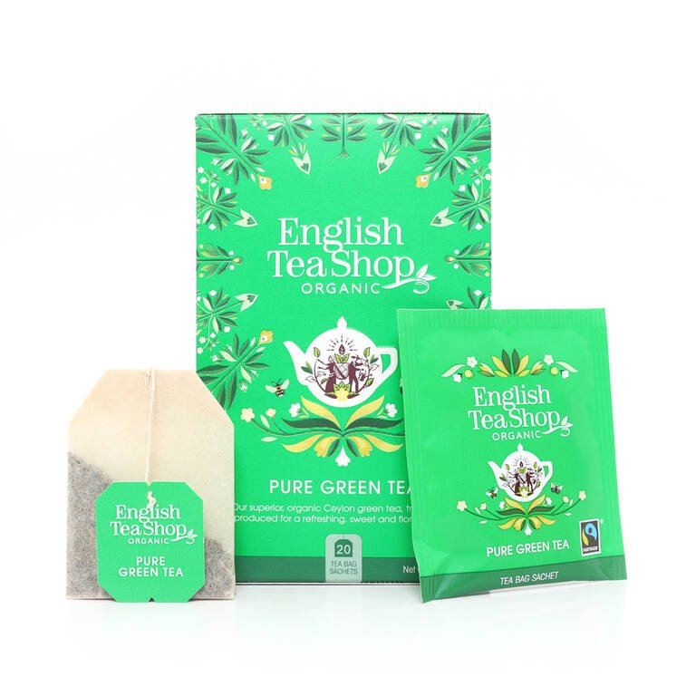 Čistý zelený čaj 40g 20ks BIO English Tea Shop